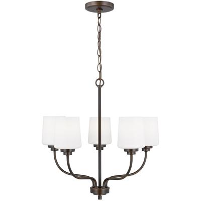 Generation Lighting - Windom 5-Light Chandelier - Bronze - 3102805EN3-710