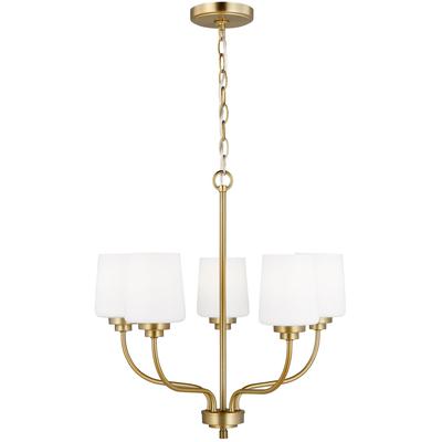 Generation Lighting - Windom 5-Light Chandelier - Satin Brass - 3102805EN3-848