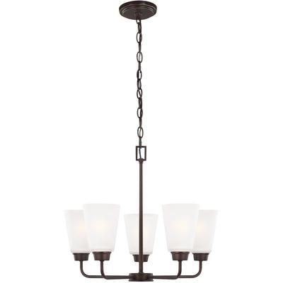 Generation Lighting - Kerrville 5-Light Chandelier - Bronze - 3115205-710