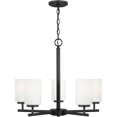 Generation Lighting - Oslo 5-Light Chandelier - Midnight Black - 31161-112