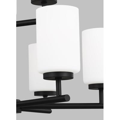 Generation Lighting - Oslo 9-Light Chandelier - Midnight Black - 31162-112