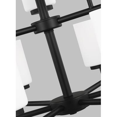 Generation Lighting - Oslo 9-Light Chandelier - Midnight Black - 31162-112