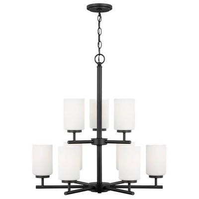 Generation Lighting - Oslo 9-Light Chandelier - Midnight Black - 31162EN3-112