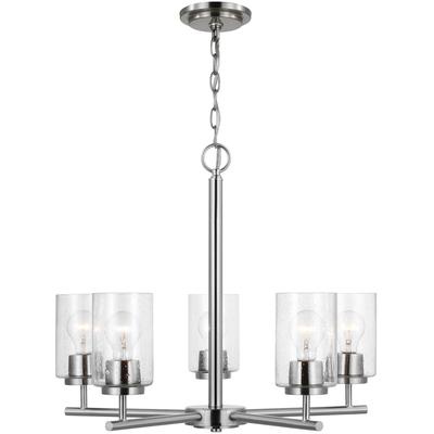 Generation Lighting - Oslo Five-Light Chandelier - Brushed Nickel - 31171-962