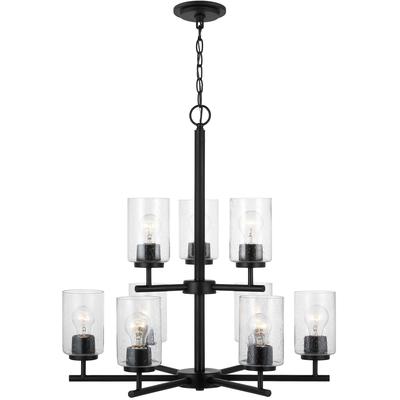 Generation Lighting - Oslo Nine-Light Chandelier - Midnight Black - 31172-112