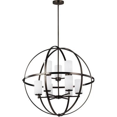 Generation Lighting - Alturas 9-Light Chandelier - Brushed Oil Rubbed Bronze - 3124609EN3-778