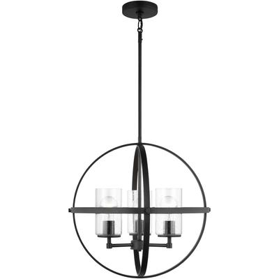 Generation Lighting - Alturas Three-Light Chandelier - Midnight Black - 3124673-112