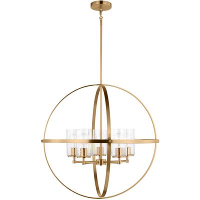 Generation Lighting - Alturas Five-Light Chandelier - Satin Brass - 3124675-848