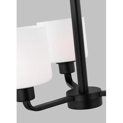 Generation Lighting - Canfield Three-Light LED Chandelier - Midnight Black - 3128803EN3-112