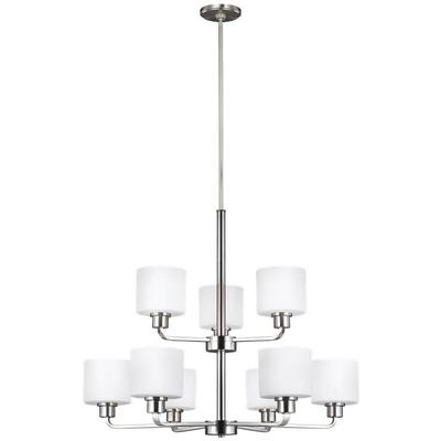 Generation Lighting - Canfield 9-Light Chandelier - 3128809-962