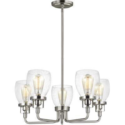 Generation Lighting - Belton 5-Light Up Chandelier - Brushed Nickel - 3214505-962