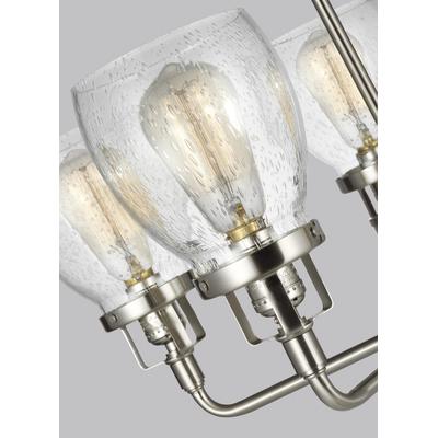 Generation Lighting - Belton 5-Light Up Chandelier - Brushed Nickel - 3214505-962