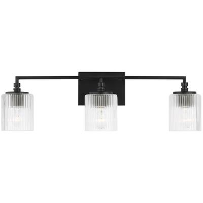 Generation Lighting - Beaumont Three-Light Vanity - Midnight Black - 4000103-112