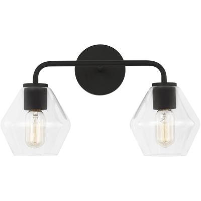 Generation Lighting - Jett Two-Light Vanity - Midnight Black - 4002402-112