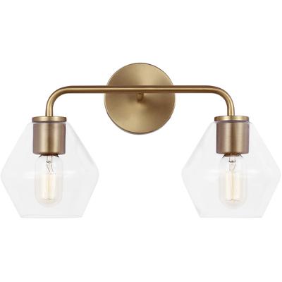 Generation Lighting - Jett Two-Light Vanity - Satin Brass - 4002402-848