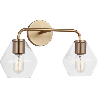 Generation Lighting - Jett Two-Light Vanity - Satin Brass - 4002402-848