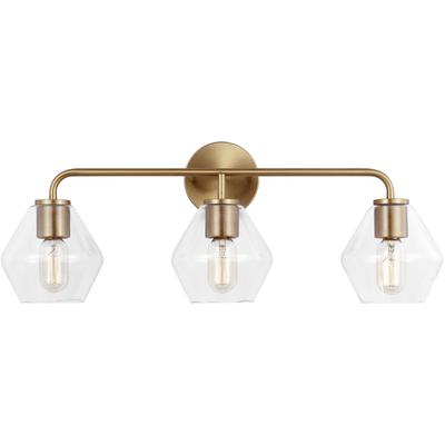 Generation Lighting - Jett Three-Light Vanity - Satin Brass - 4002403-848