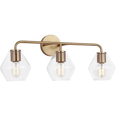 Generation Lighting - Jett Three-Light Vanity - Satin Brass - 4002403-848