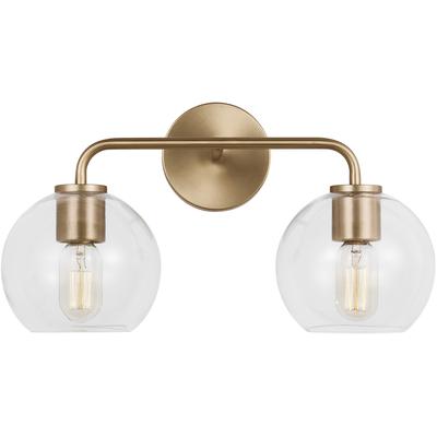 Generation Lighting - Orley Two-Light Vanity - Satin Brass - 4002502-848