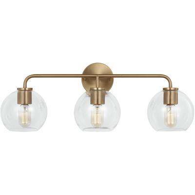 Generation Lighting - Orley Three-Light Vanity - Satin Brass - 4002503-848