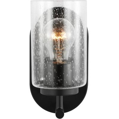 Generation Lighting - Oslo One-Light Wall/Bathroom Sconce - Midnight Black - 41170-112