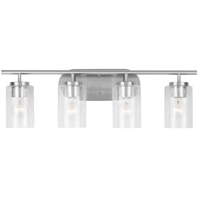 Generation Lighting - Oslo Four-Light Bathroom Fixture - Brushed Nickel - 41173-962