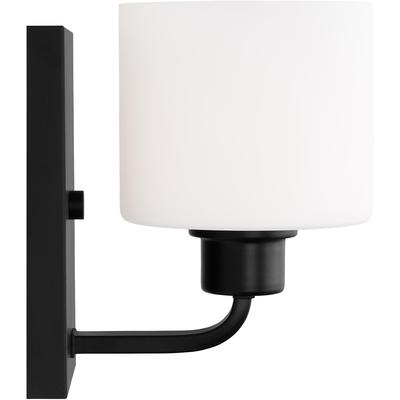 Generation Lighting - Canfield One-Light Wall/Bathroom Sconce - Midnight Black - 4128801-112