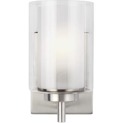 Generation Lighting - Elmwood Park 1-Light Wall/Bath Sconce - Brushed Nickel - 4137301-962