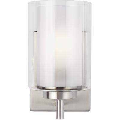 Generation Lighting - Elmwood Park 1-Light Wall/Bath Sconce - Brushed Nickel - 4137301EN3-962