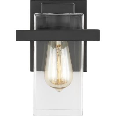 Generation Lighting - Mitte 1-Light Wall/Bath Sconce - Midnight Black - 4141501-112