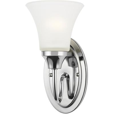 Generation Lighting - Holman 1-Light Wall/Bath Sconce - Chrome - 41806-05