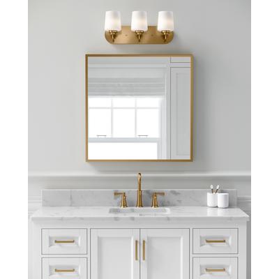 Generation Lighting - Windom 3-Light Wall/Bath Fixture - Satin Brass - 4402803-848