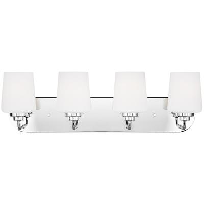 Generation Lighting - Windom 4-Light Wall/Bath Fixture - Chrome - 4402804-05