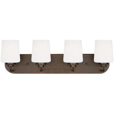 Generation Lighting - Windom 4-Light Wall/Bath Fixture - Bronze - 4402804EN3-710