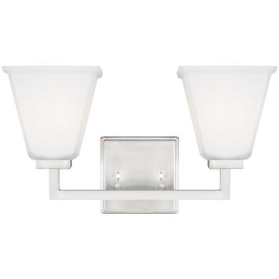 Generation Lighting - Ellis Harper 2-Light Bath Fixture - Brushed Nickel - 4413702EN3-962