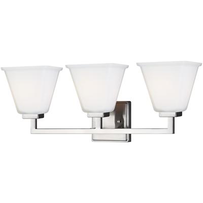 Generation Lighting - Ellis Harper 3-Light Bath Fixture - Brushed Nickel - 4413703EN3-962