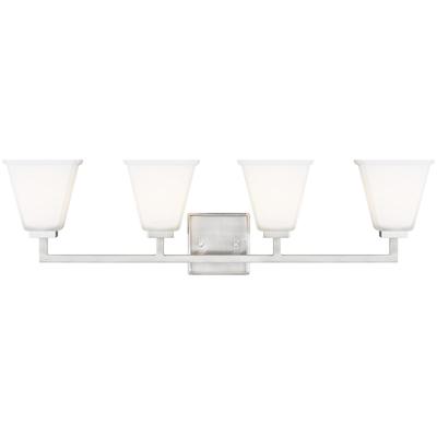 Generation Lighting - Ellis Harper 4-Light Bath Fixture - Brushed Nickel - 4413704EN3-962