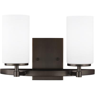 Generation Lighting - Alturas 2-Light Wall/Bath Fixture - Brushed Oil Rubbed Bronze - 4424602EN3-778