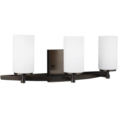 Generation Lighting - Alturas 3-Light Wall/Bath Fixture - Brushed Oil Rubbed Bronze - 4424603EN3-778