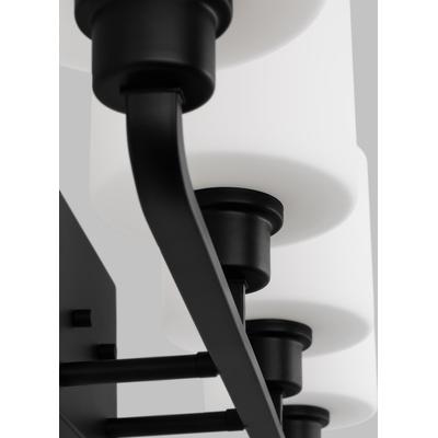 Generation Lighting - Canfield Four-Light LED Bathroom Fixture - Midnight Black - 4428804EN3-112