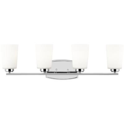 Generation Lighting - Franport 4-Light Wall/Bath Fixture - Chrome - 4428904-05