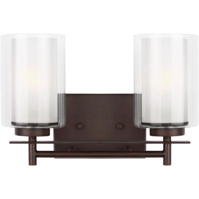 Generation Lighting - Elmwood Park 2-Light Wall Bath Fixture - 4437302EN3-710