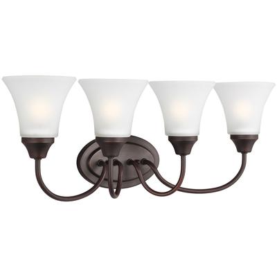 Generation Lighting - Holman 4-Light Wall/Bath Fixture - Bronze - 44808-710