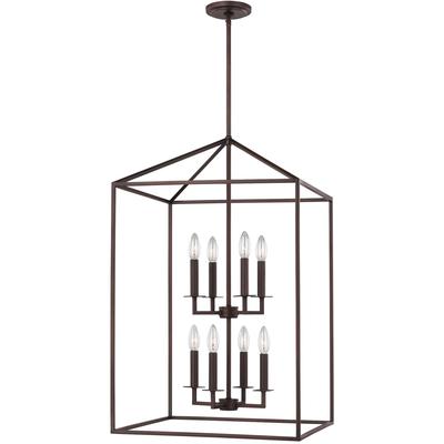 Generation Lighting - Perryton Large 8-Light Pendant - Bronze - 5115008-710