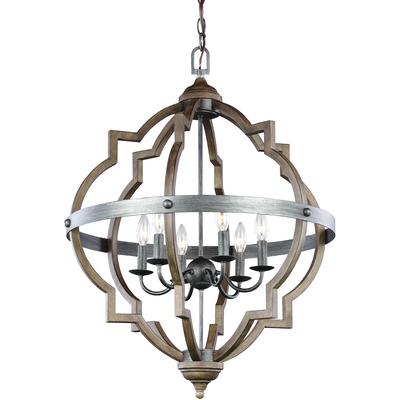 Generation Lighting - Socorro 6-Light Hall/Foyer Pendant - 5124906-846