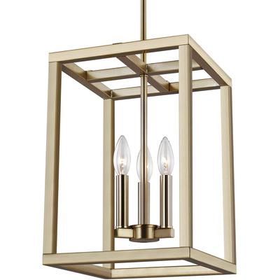 Generation Lighting - Moffet Street 3-Light Hall/Foyer Fixture - Satin Bronze - 5134503-848