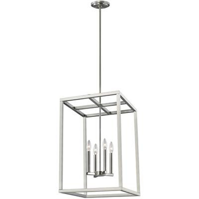 Generation Lighting - Moffet Street 4-Light Hall/Foyer Fixture - Brushed Nickel - 5134504-962