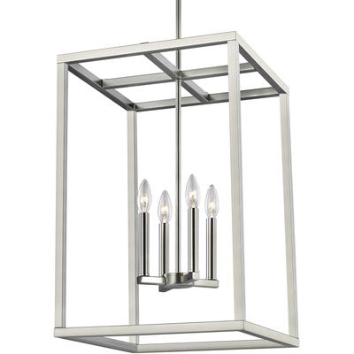 Generation Lighting - Moffet Street 4-Light Hall/Foyer Fixture - Brushed Nickel - 5134504-962