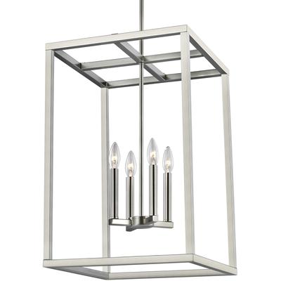 Generation Lighting - Moffet Street 4-Light Hall/Foyer Fixture - Brushed Nickel - 5134504EN-962