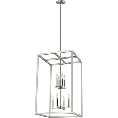 Generation Lighting - Moffet Street 8-Light Hall/Foyer Fixture - Brushed Nickel - 5134508-962